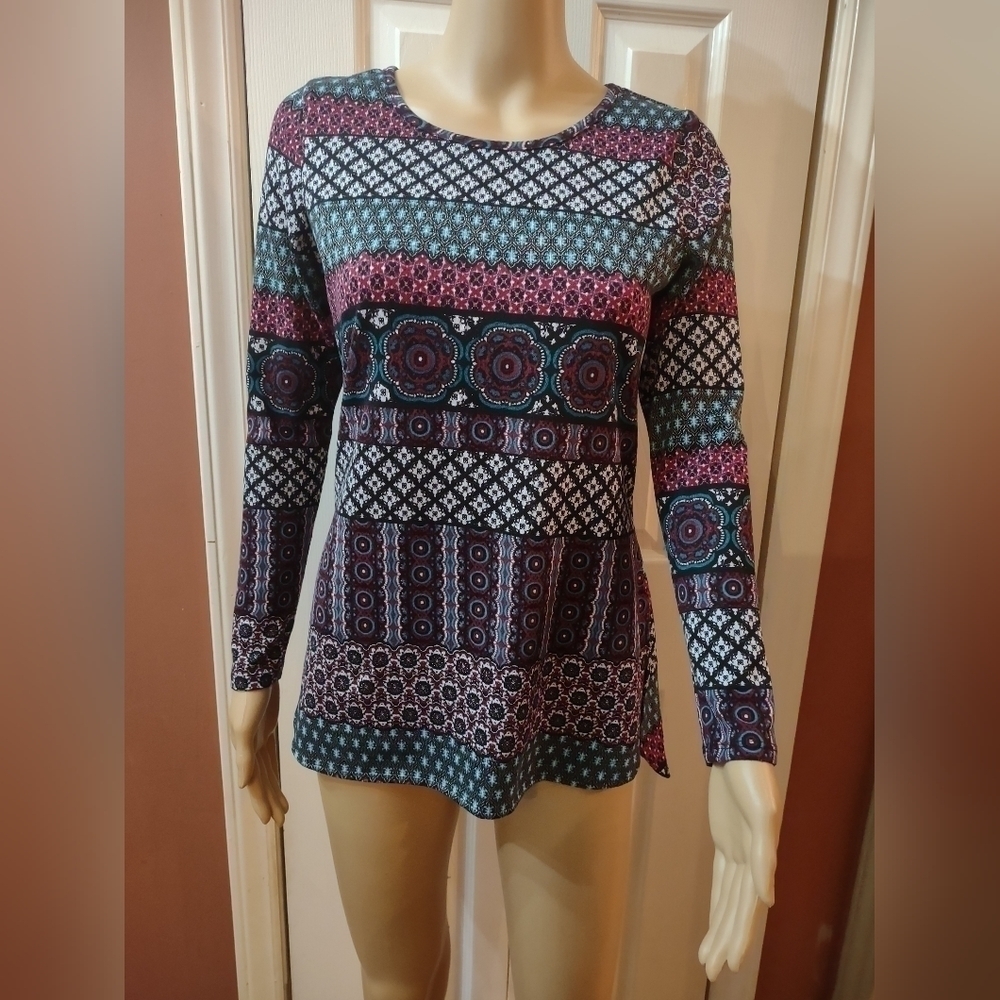 Bobbie Brooks women's size medium long sleeve blouse shirt top